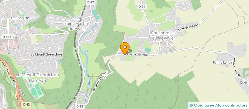 localisation de l'entreprise MONSIEUR LYES AOUDIA  RONCHEROLLES-SUR-LE-VIVIER