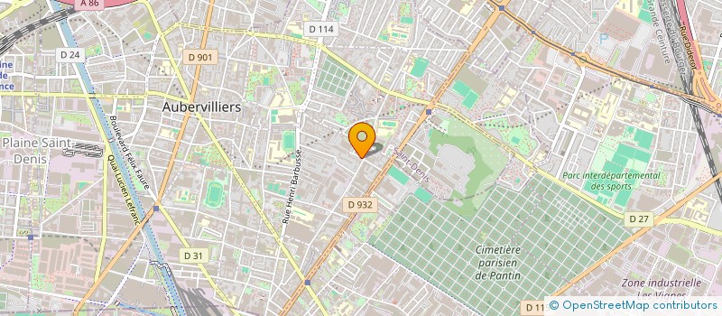 localisation de l'entreprise MONSIEUR LYES BELGAID  AUBERVILLIERS