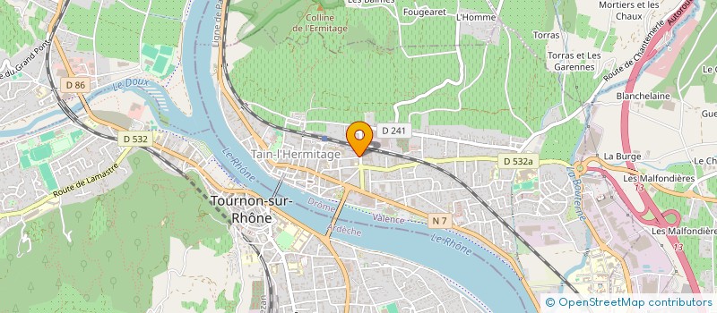 localisation de l'entreprise MONSIEUR LYES BEN MOSBAH  TAIN-L'HERMITAGE