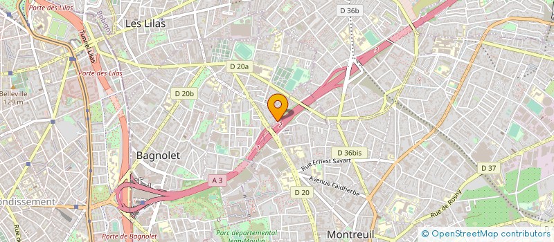 localisation de l'entreprise MONSIEUR LYES BENFERHAT à BAGNOLET