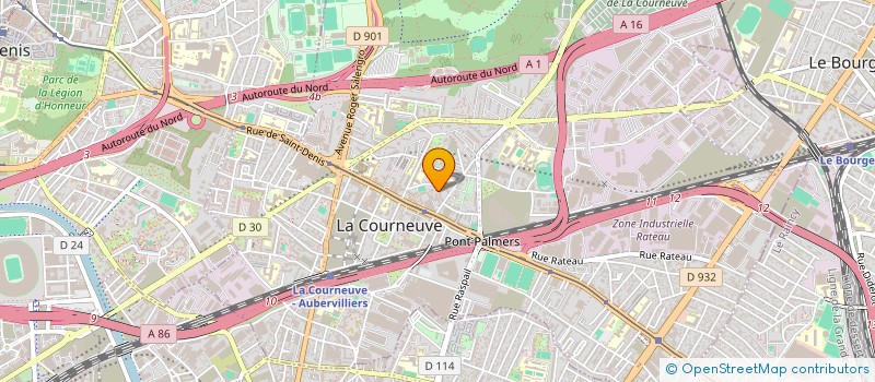 localisation de l'entreprise MONSIEUR LYES BENKHALED à LA COURNEUVE