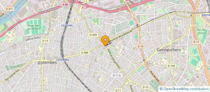 localisation de l'entreprise MONSIEUR LYES BOUKSIL  COLOMBES