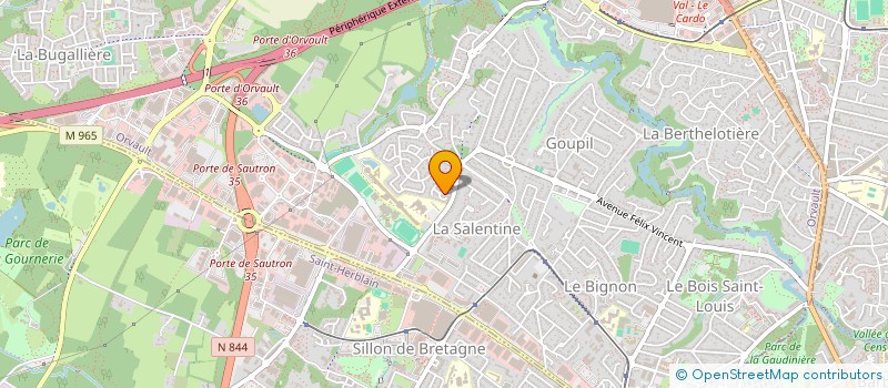 localisation de l'entreprise MONSIEUR LYES CHENTLI à ORVAULT