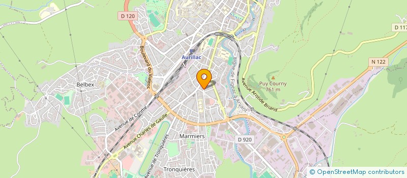 localisation de l'entreprise MONSIEUR LYES CHERFI à AURILLAC