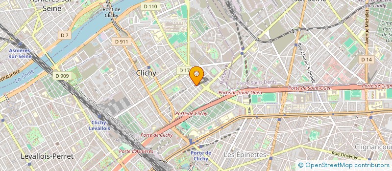 localisation de l'entreprise MONSIEUR LYES DEBBAHI à CLICHY