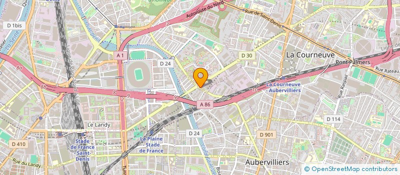 localisation de l'entreprise MONSIEUR LYES DJERADA  AUBERVILLIERS