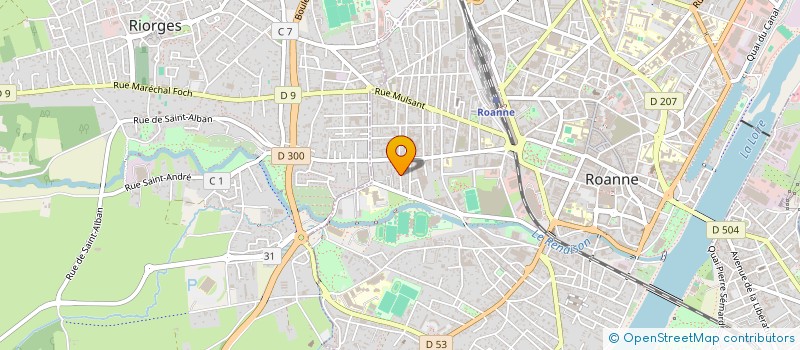 localisation de l'entreprise MONSIEUR LYES FELLOUAH  ROANNE