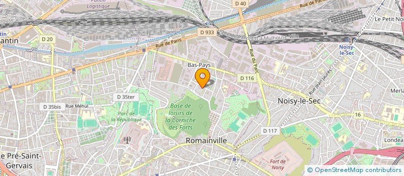 localisation de l'entreprise MONSIEUR LYES HADDAD à ROMAINVILLE