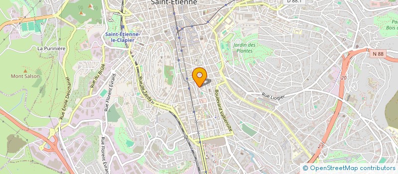 localisation de l'entreprise MONSIEUR LYES KADRI  SAINT-ETIENNE