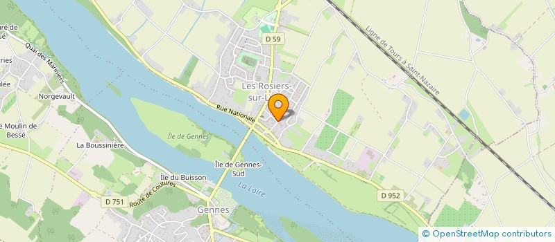 localisation de l'entreprise MONSIEUR LYES KESRI  GENNES-VAL-DE-LOIRE