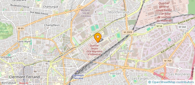 localisation de l'entreprise MONSIEUR LYES KOUADRIA  CLERMONT-FERRAND