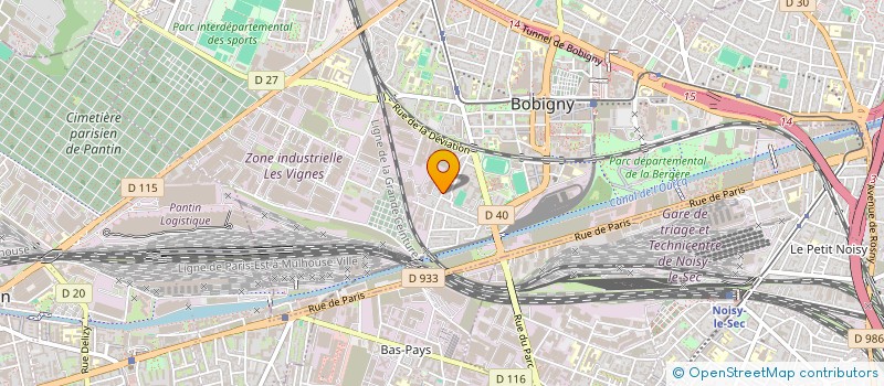 localisation de l'entreprise MONSIEUR LYES LADJ  BOBIGNY