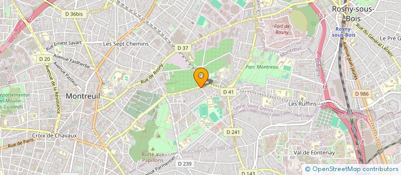 localisation de l'entreprise MONSIEUR LYES MOUSSOUS à MONTREUIL