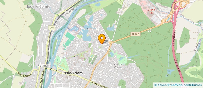 localisation de l'entreprise MONSIEUR LYES TOUATI  L'ISLE-ADAM