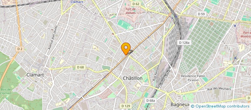 localisation de l'entreprise MONSIEUR LYES ZAHAFI à CHATILLON