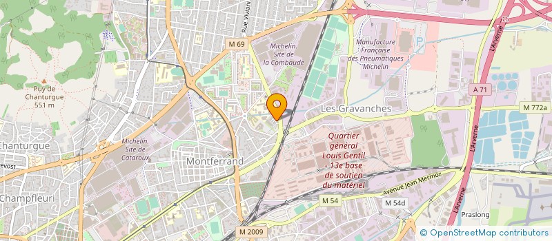 localisation de l'entreprise MONSIEUR LYH LEANDRE MOUELET LEYINDAH  CLERMONT-FERRAND