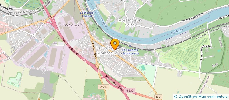 localisation de l'entreprise MONSIEUR LYLIAN CHARMILLON  LE COUDRAY-MONTCEAUX