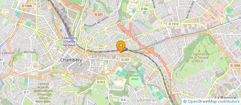 localisation de l'entreprise MONSIEUR LYLIAN CHRISTIN  CHAMBERY