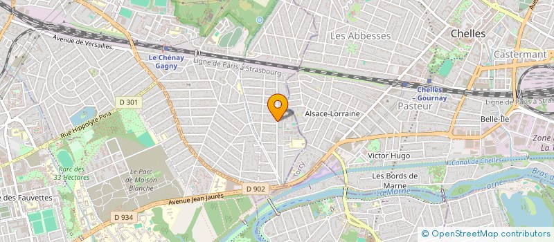 localisation de l'entreprise MONSIEUR LYLIAN SANDES  GAGNY