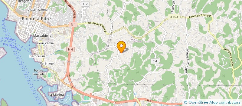 localisation de l'entreprise MONSIEUR LYNDA GUENERIE  LE GOSIER