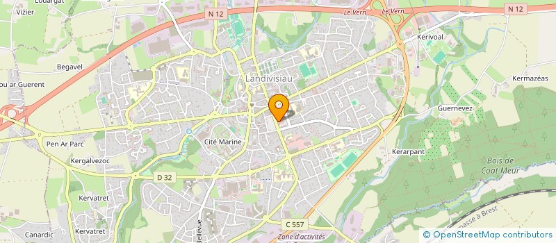 localisation de l'entreprise MONSIEUR LYONEL GUILLET à LANDIVISIAU
