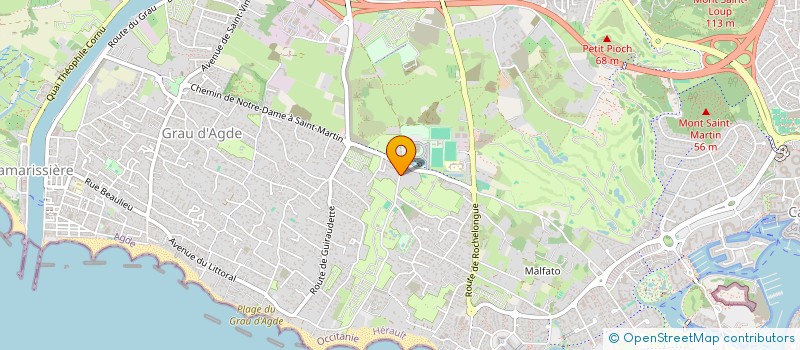 localisation de l'entreprise MONSIEUR LYONEL RANZA  AGDE