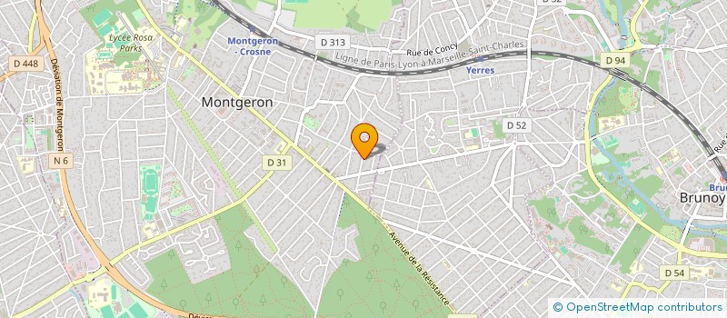localisation de l'entreprise MONSIEUR LYONEL THOUVENOT à MONTGERON