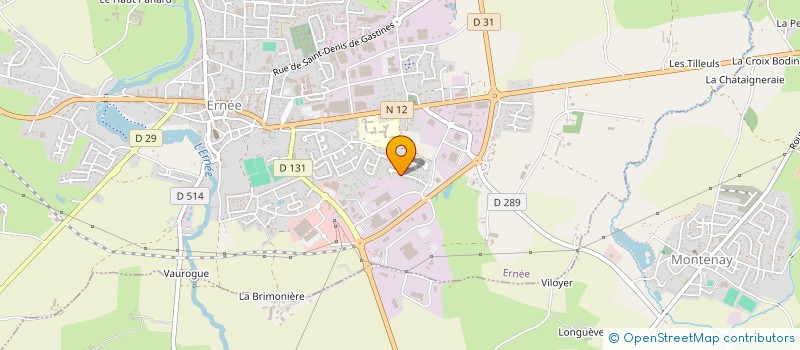 localisation de l'entreprise MONSIEUR LYONEL VETILLARD à ERNEE