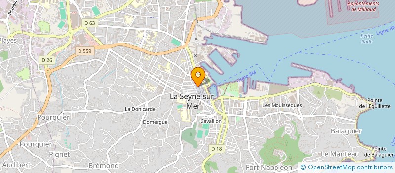 localisation de l'entreprise MONSIEUR LYONES MAACHOU  LA SEYNE-SUR-MER