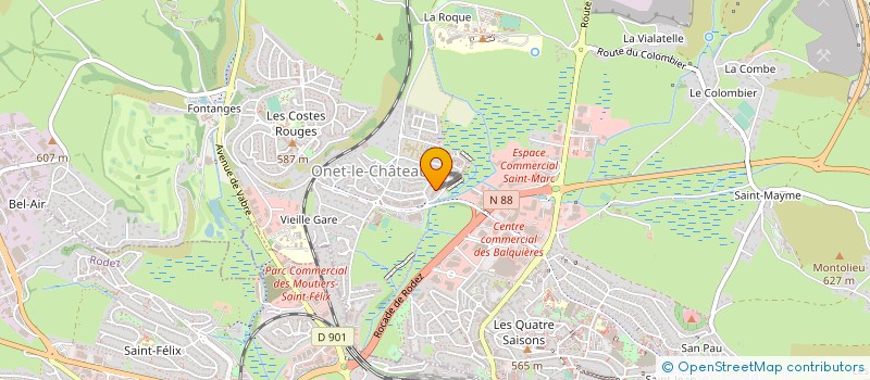 localisation de l'entreprise MONSIEUR LYONNEL MARTIN  ONET-LE-CHATEAU