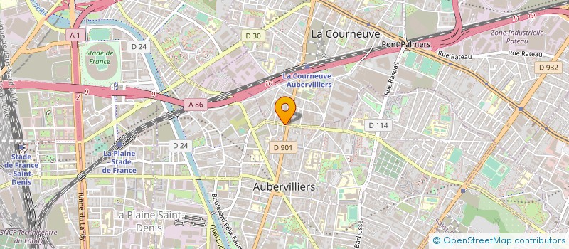localisation de l'entreprise MONSIEUR LYOR MEROVICI à AUBERVILLIERS