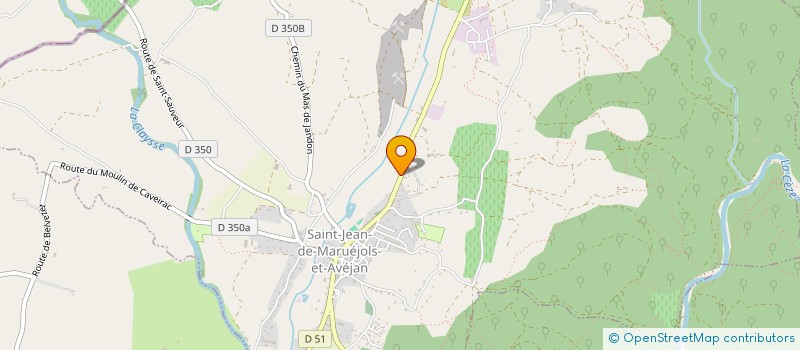 localisation de l'entreprise MONSIEUR LYSIAN VATINEL  SAINT-JEAN-DE-MARUEJOLS-ET-AVEJAN
