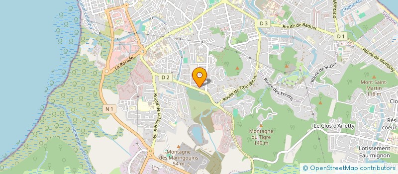 localisation de l'entreprise MONSIEUR LYTHAN ALEXANDRE  CAYENNE