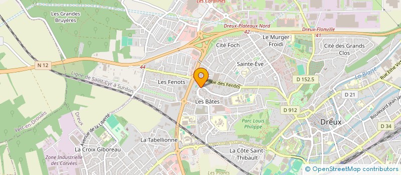 localisation de l'entreprise MONSIEUR M'BAREK AIT HAMOUD à DREUX