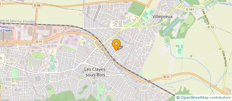 localisation de l'entreprise MONSIEUR M'BAREK OUMLIL à LES CLAYES-SOUS-BOIS