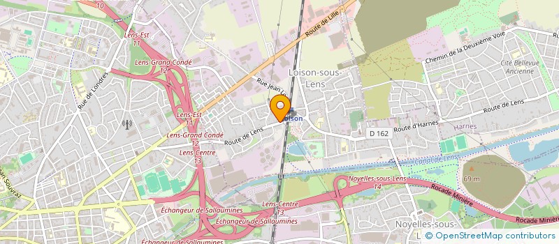 localisation de l'entreprise MONSIEUR M'BARK AFQUIR  LOISON-SOUS-LENS