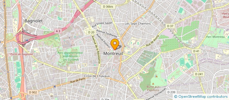 localisation de l'entreprise MONSIEUR M'BARK KARIMI à MONTREUIL