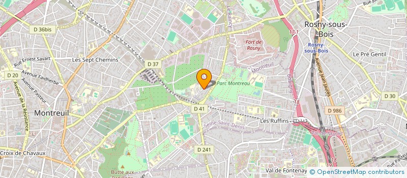 localisation de l'entreprise MONSIEUR M'BEMBA BAYO à MONTREUIL