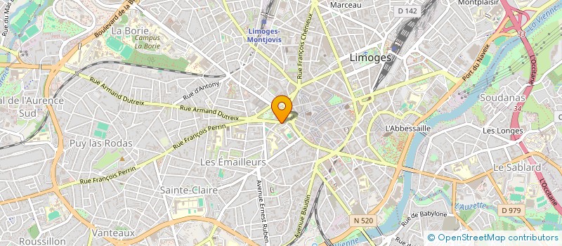 localisation de l'entreprise MONSIEUR M'BEMBA DIABY à LIMOGES