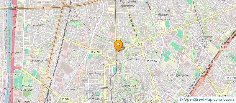 localisation de l'entreprise MONSIEUR M'BEMBA KEITA  GRENOBLE