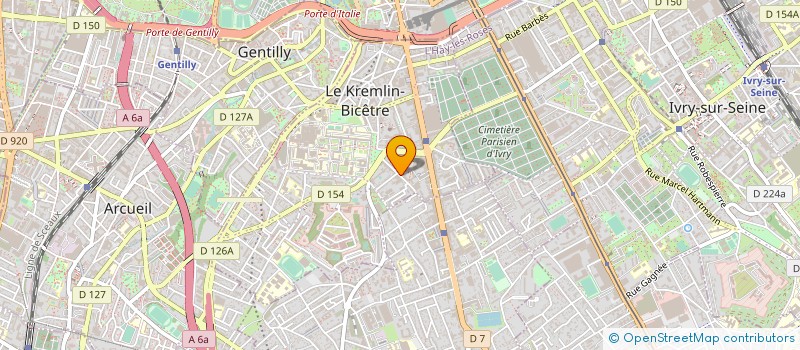 localisation de l'entreprise MONSIEUR M BENDAOUD à LE KREMLIN-BICETRE