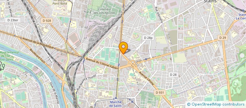 localisation de l'entreprise MONSIEUR M BOUDJEMA DJEFFAL  SAINT-DENIS