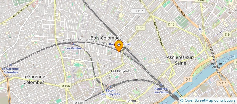 localisation de l'entreprise MONSIEUR M EL FADELY à BOIS-COLOMBES