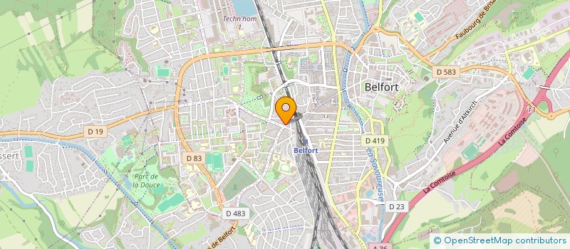 localisation de l'entreprise MONSIEUR M FAMARA SAVANE  BELFORT