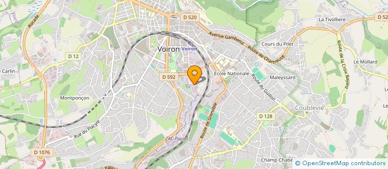 localisation de l'entreprise MONSIEUR M'HAMED AIT OUARET  VOIRON