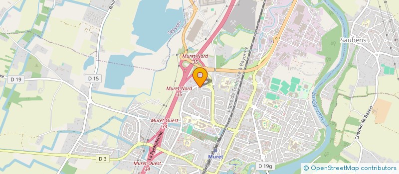 localisation de l'entreprise MONSIEUR M'HAMED BAGHDAD  MURET