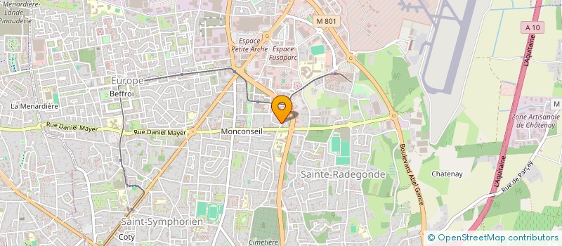 localisation de l'entreprise MONSIEUR M'HAMED BELGUEBLI  TOURS