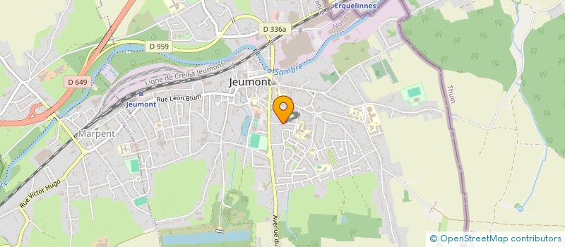 localisation de l'entreprise MONSIEUR M'HAMED BELLEZGHARI  JEUMONT