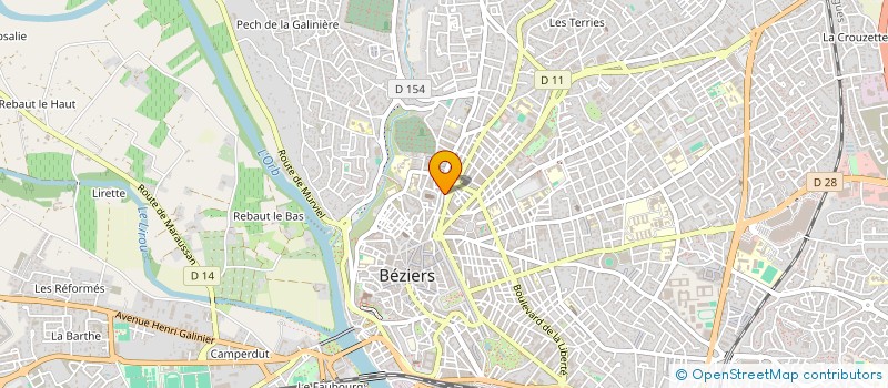 localisation de l'entreprise MONSIEUR M'HAMED BEN HIDA  BEZIERS