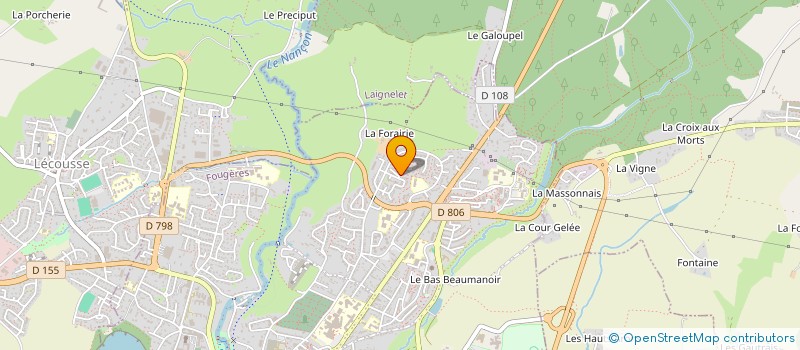 localisation de l'entreprise MONSIEUR M'HAMED BENHARAR  FOUGERES